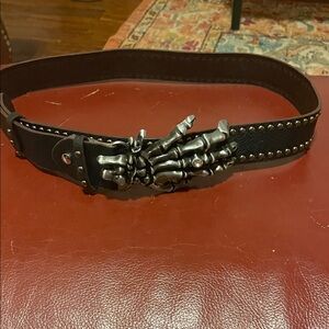 Women’s Black Vegan Leather Belt